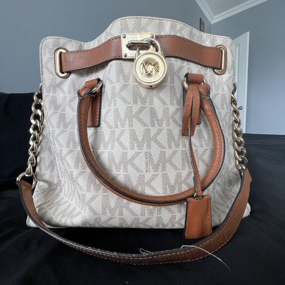 Michael Kors Hamilton Tote Bag - Vanilla - Picture 1 of 11